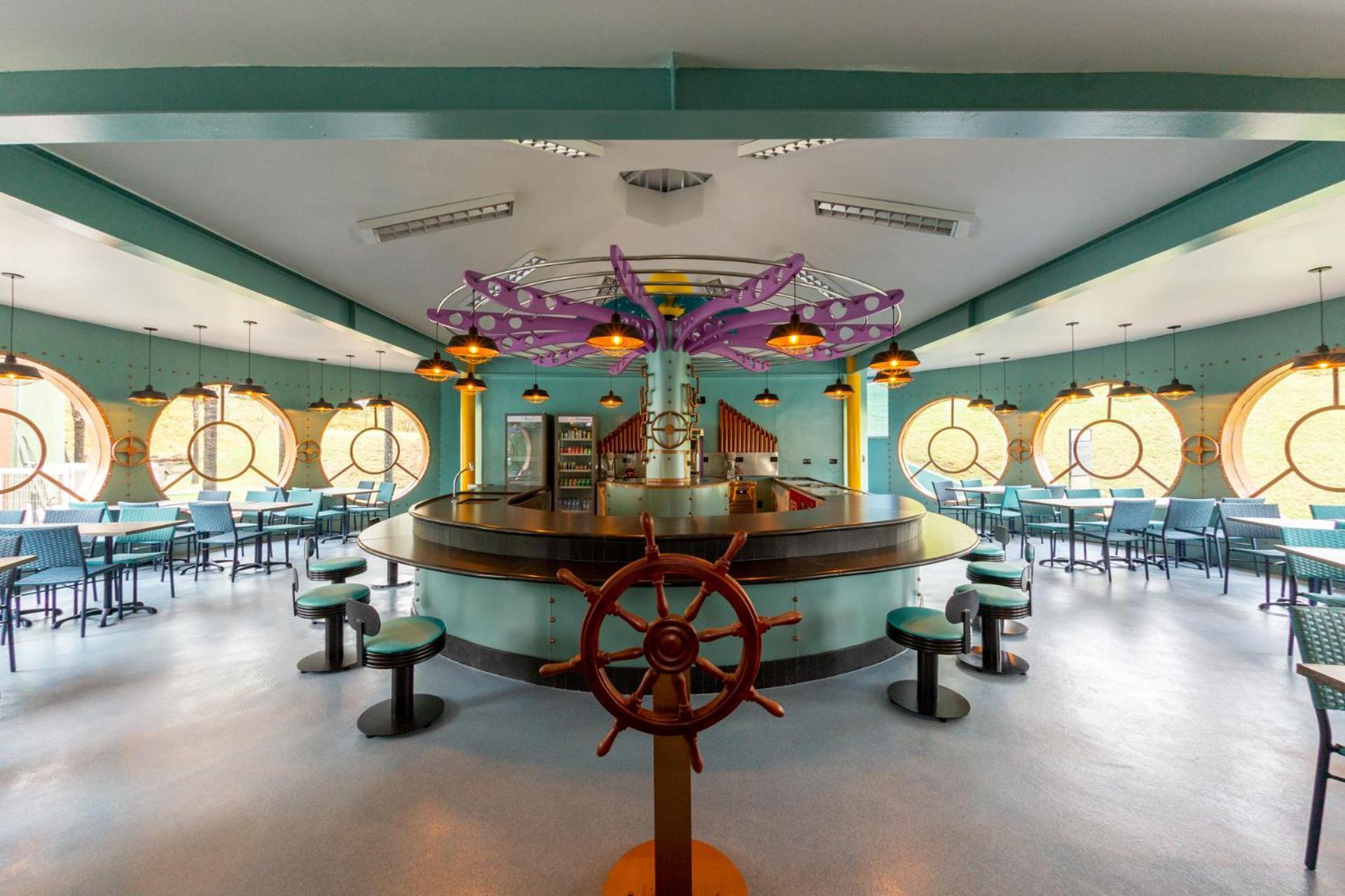 Blue Tree Thermas De Lins Resort Eksteriør billede The interior of the restaurant